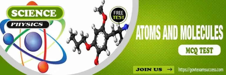 Atom and Molecules MCQ Test in Hindi | General Science Quiz